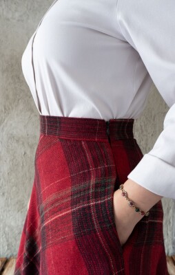 YÜN etek kırmızı - 2