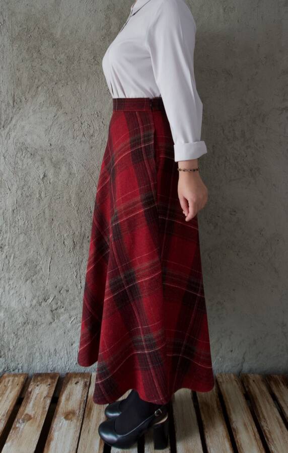 YÜN etek kırmızı - 4