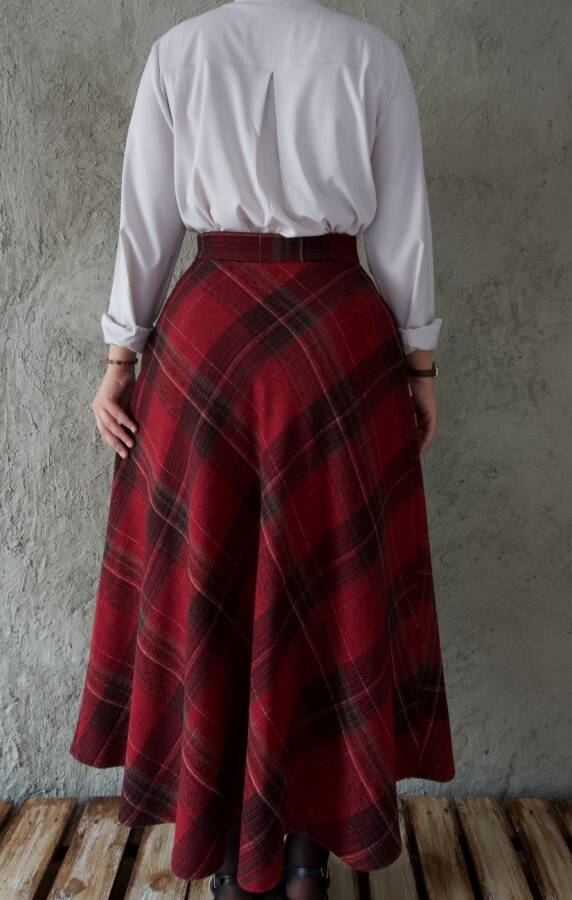 YÜN etek kırmızı - 5